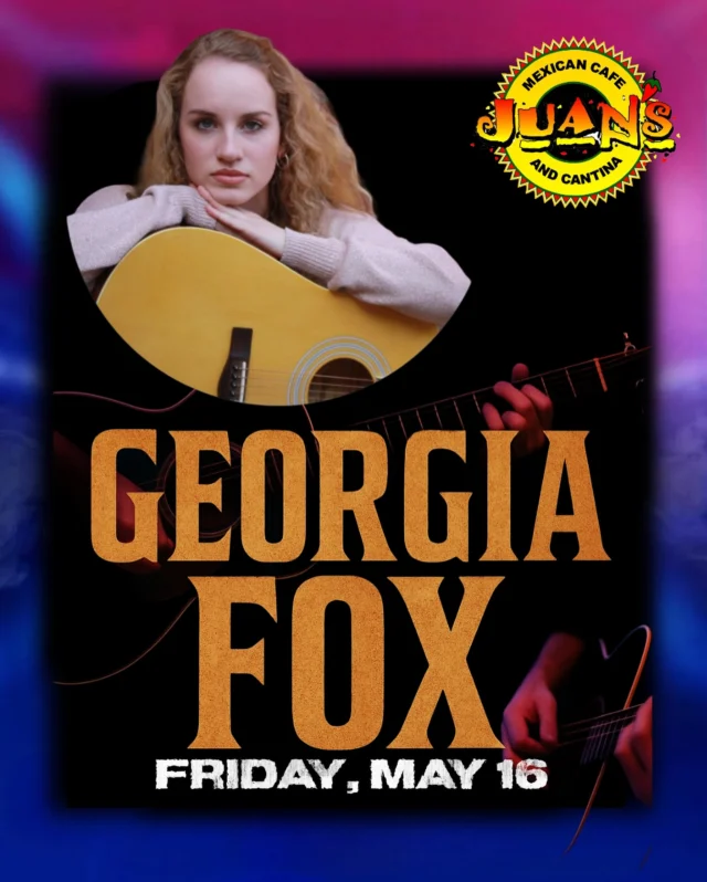 Live music + patio vibes = the perfect summer evening!
Thursday, May 16 – Georgia Fox from 6 to 9 PM at Juan’s Gloucester.
Good music, great food, and chill sunset energy — don’t miss it!

#JuansGloucester #JuansPatio